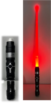 32” Retractable Light Up Space Sword