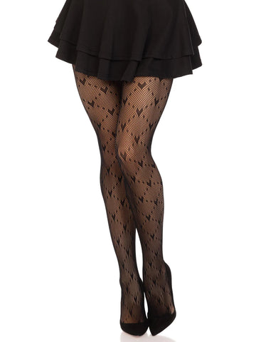 Love Struck Spandex Fishnet Tights