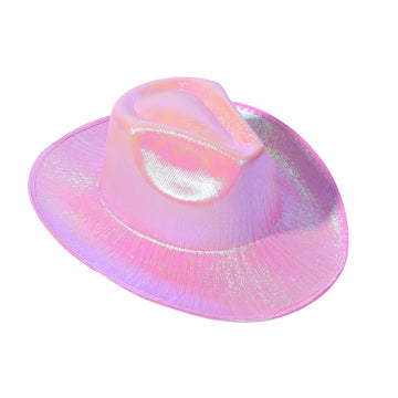 Iridescent Cowgirl Hat (Pink)