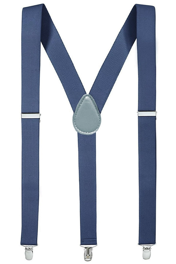 Y-Back Solid Color Suspenders