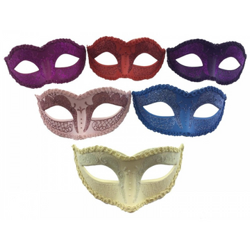 Petite Venetian Style Edged Mask