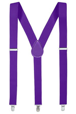 Y-Back Solid Color Suspenders
