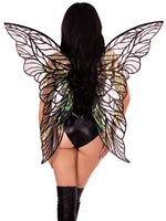 No-Strap Iridescent Fairy Wings (Black)
