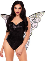 No-Strap Iridescent Fairy Wings (Black)