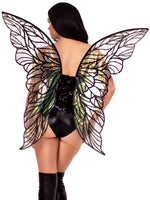 No-Strap Iridescent Fairy Wings (Black)