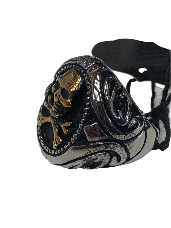 Seven Seas Pirate Skull Ring