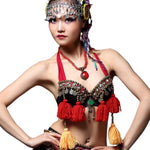 Tribal Coin Top with Tassels