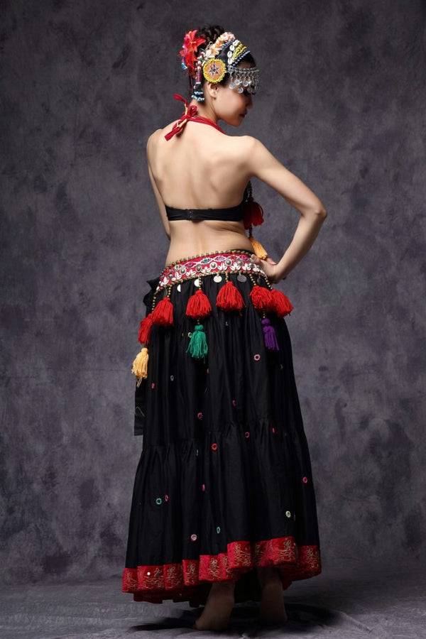 Tribal Coin Top with Tassels