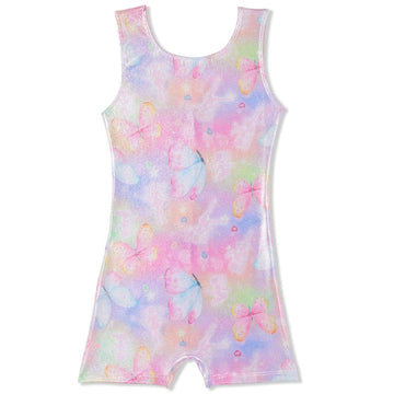 Foil Fairy Butterfly Gymnastics Biketard (Child)