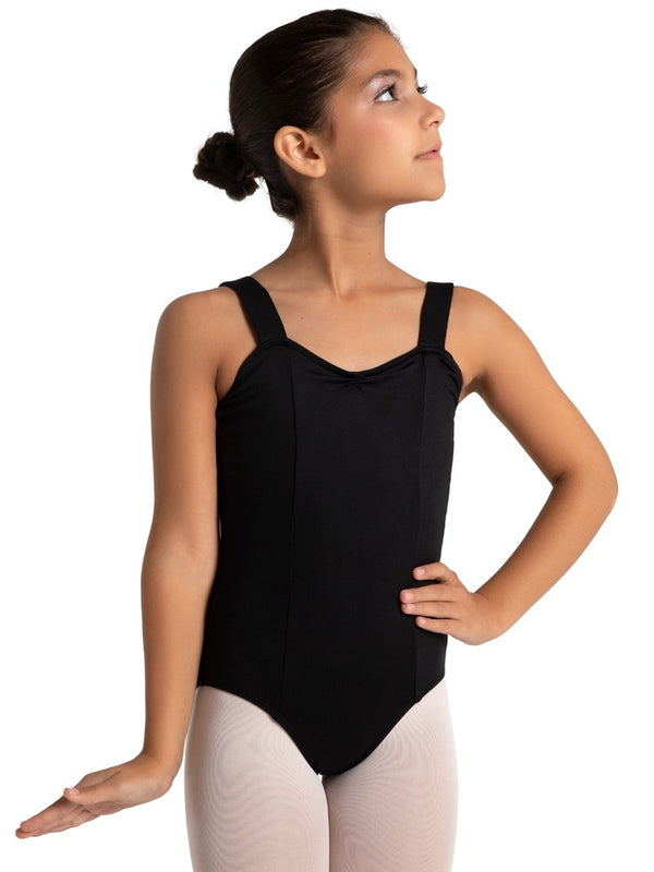 Child Capezio Wide Strap Pinch Leotard SE1012C (Black)