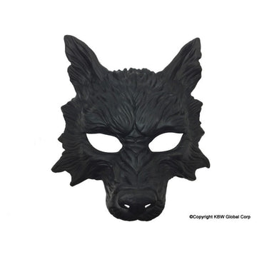Black Wolf Face Mask