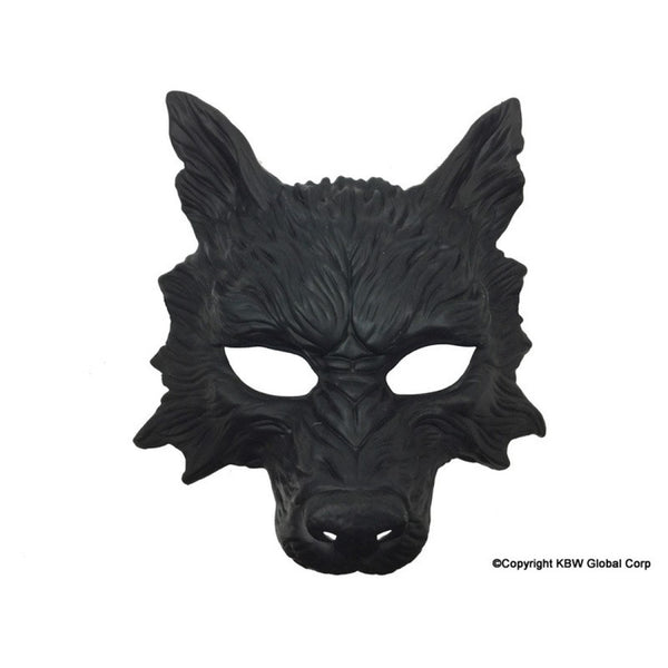 Black Wolf Face Mask