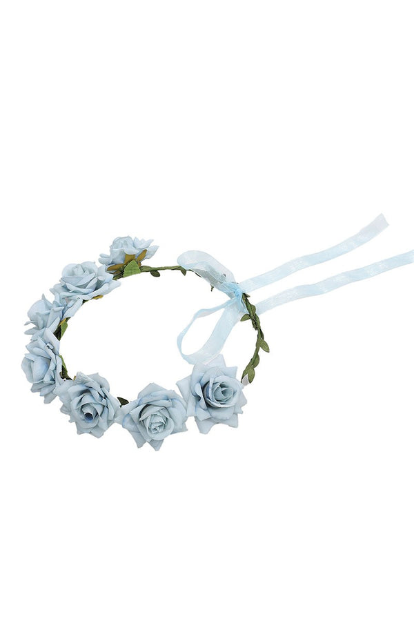 Dusty Blue Flower Headband