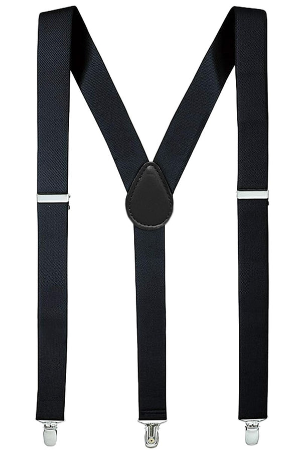 Y-Back Solid Color Suspenders