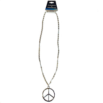 Metal Peace Sign Necklace
