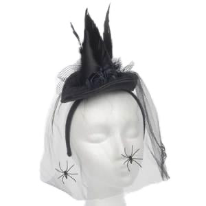 Mini Web Witch Hat (Black)