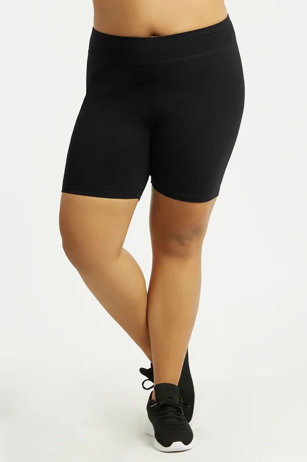 Long Cotton Bike Shorts (Plus)