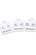 Round Cubic Zirconia Earrings
