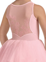 Girls Bloch Embroidered Tank Tutu Leotard CL50004 (Pink)