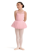 Girls Bloch Embroidered Tank Tutu Leotard CL50004 (Pink)