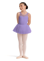 Girls Bloch Embroidered Tank Tutu Leotard CL50004 (Lilac)