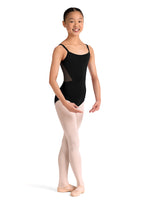 Girls Bloch Corset Embroidered Cami Leotard CL70005 (Black)