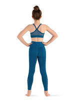 Girls Weave Back Cami Crop Top CZ8467 (Peacock)