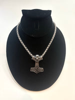 Stainless Steel Thor Hammer Mjolnir Necklace