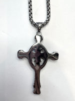 Stainless Silver Celtic Cross Necklace