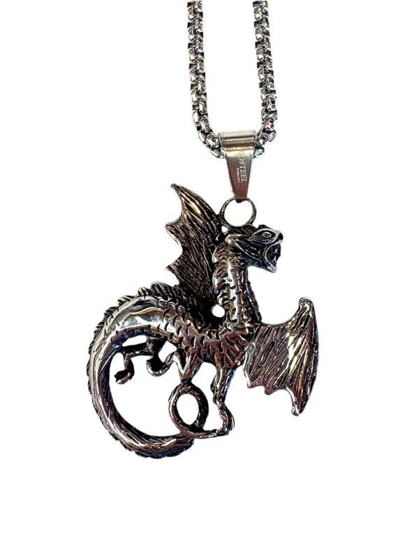 Stainless Steel Dragon Necklace