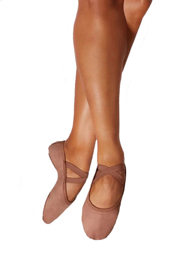 Performa Ballet Canvas Split Sole by Bloch (Adult, Coffee)