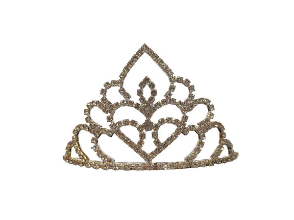 Tiara mit verstecktem Herz aus Strass