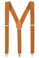 Y-Back Solid Color Suspenders