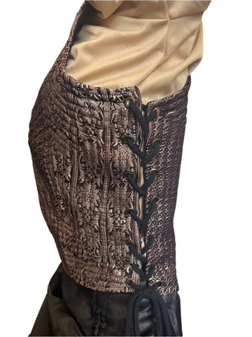 Deluxe Brocade Snap Corset Vest (All Prints Unique)