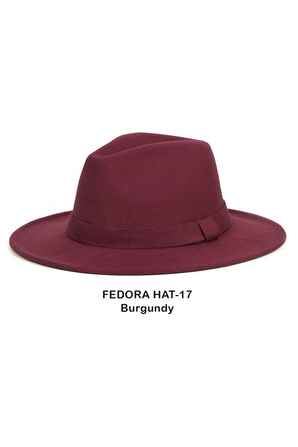 Permafelt Fedora (Burgunderrot)