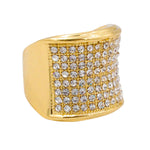 Iced Out Ring Silver Gold (Men)