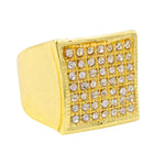 Iced Out Ring Silver Gold (Men)