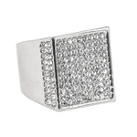 Iced Out Ring Silver Gold (Men)