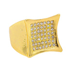 Iced Out Ring Silver Gold (Men)