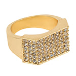 Iced Out Ring Silver Gold (Men)