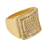 Iced Out Ring Silver Gold (Men)