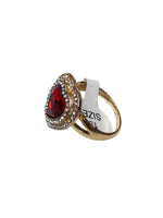 Red Stone Heart Ring