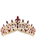 Goldene Tiara mit Strasssteinen