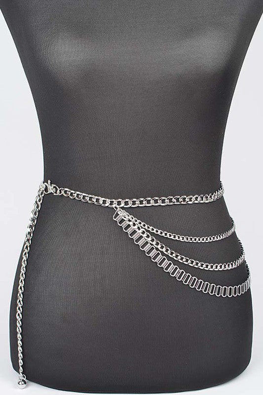 Layered Metal Chain Belt