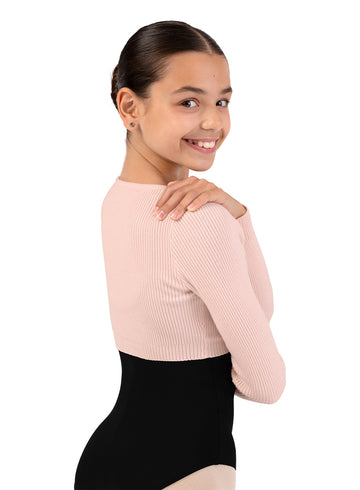 Girls Starling Knit Mock Wrap Top CZ30019