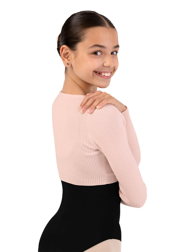 Girls Starling Knit Mock Wrap Top CZ30019