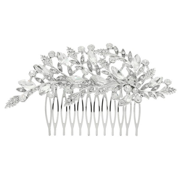 Rhinestone Garland Bridal Comb