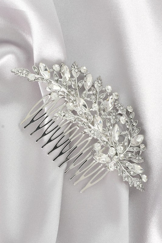 Rhinestone Garland Bridal Comb