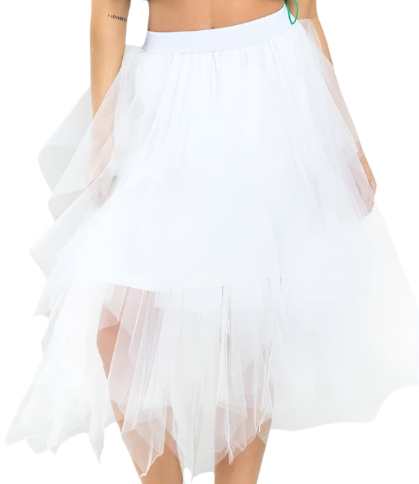 Customizable Sheer Tulle Mesh Fluff Skirt