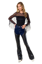 Cowgirl Style Long Sleeved Fringe Top (Adult)